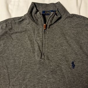 Ralph Lauren Polo Luxury Jersey Quarter-Zip Pullover Sweatshirt sweater